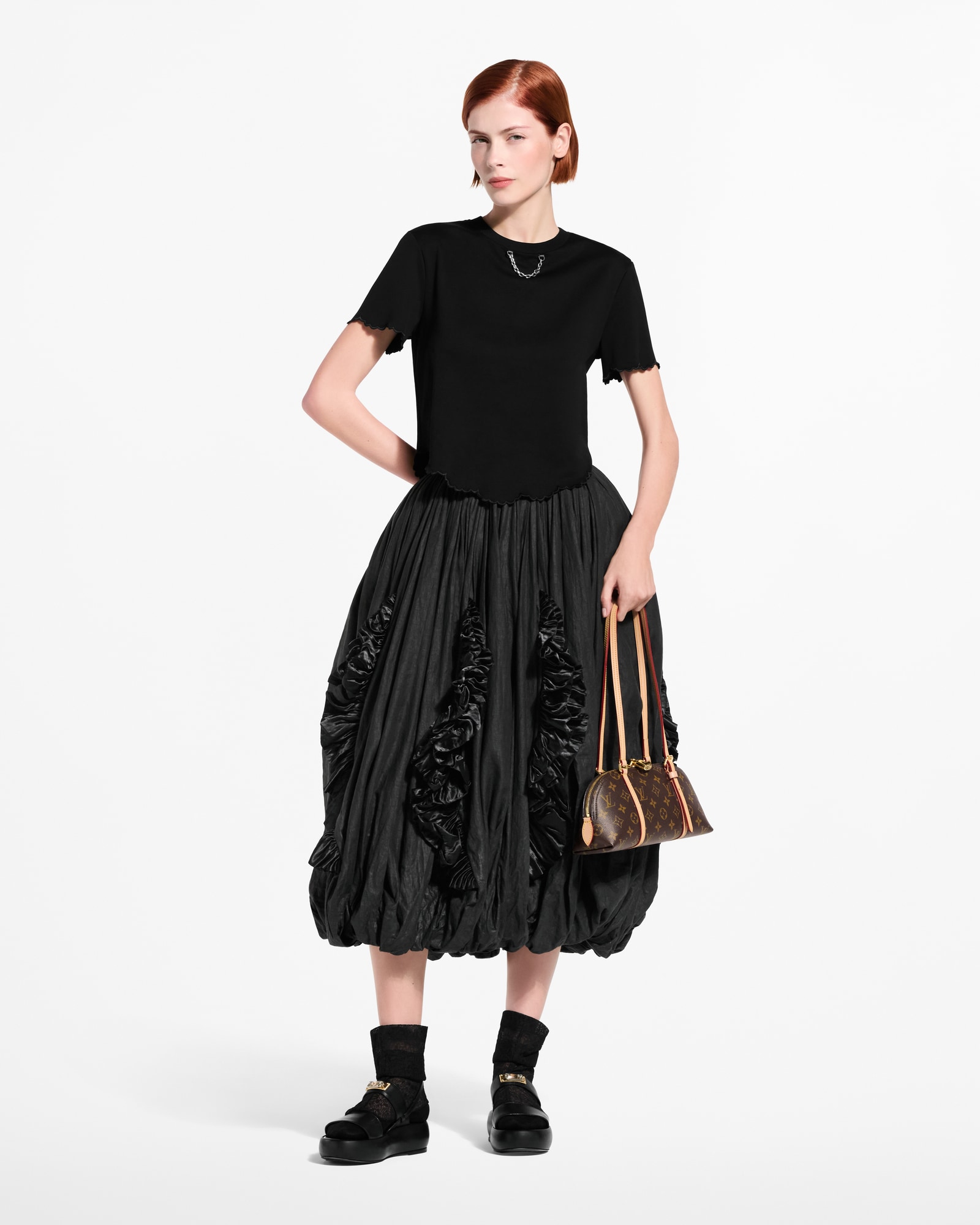 Scallop Hem Crop Top - Women - Ready-to-Wear | LOUIS VUITTON ®